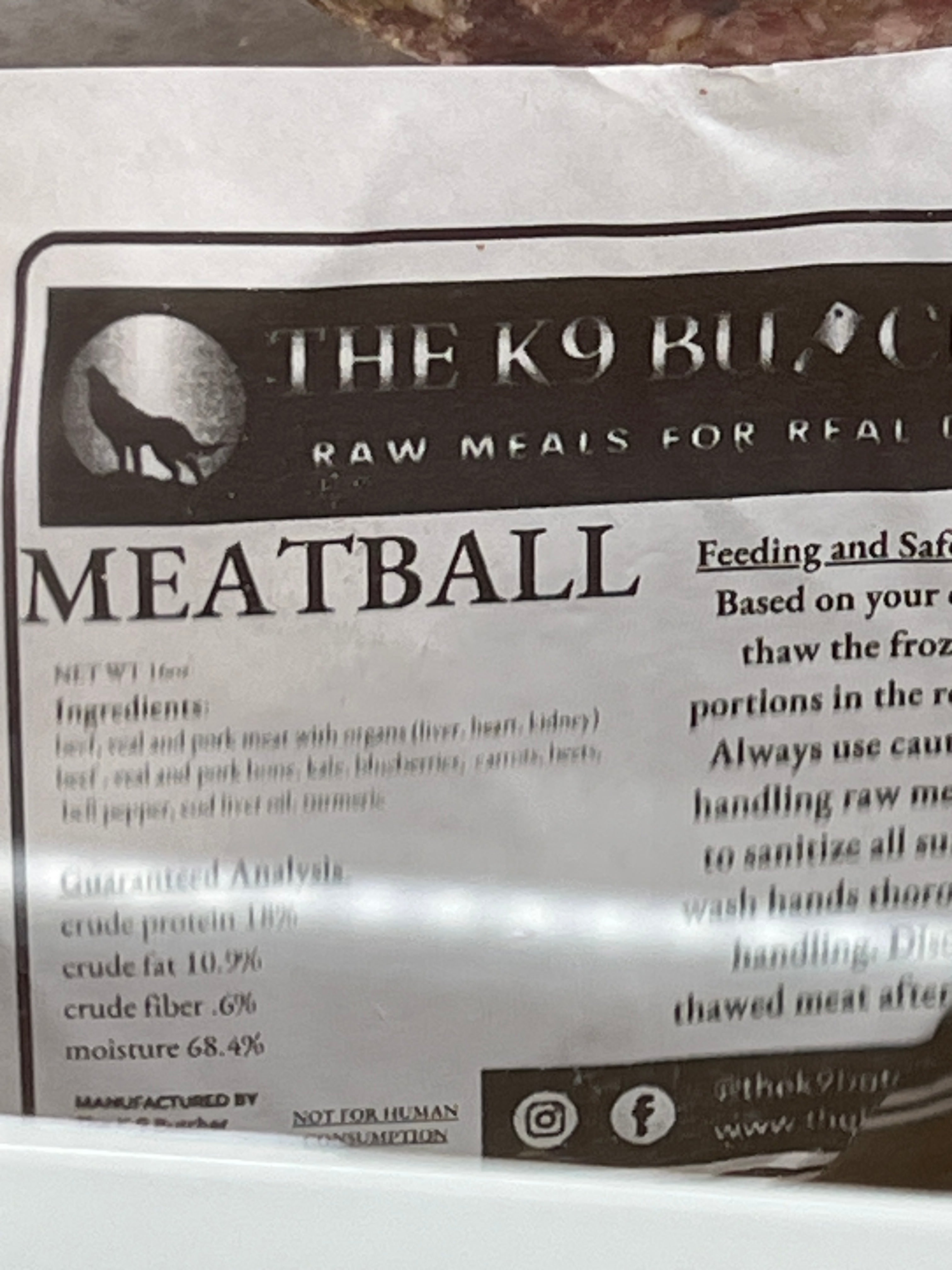 2lb Meatball roll