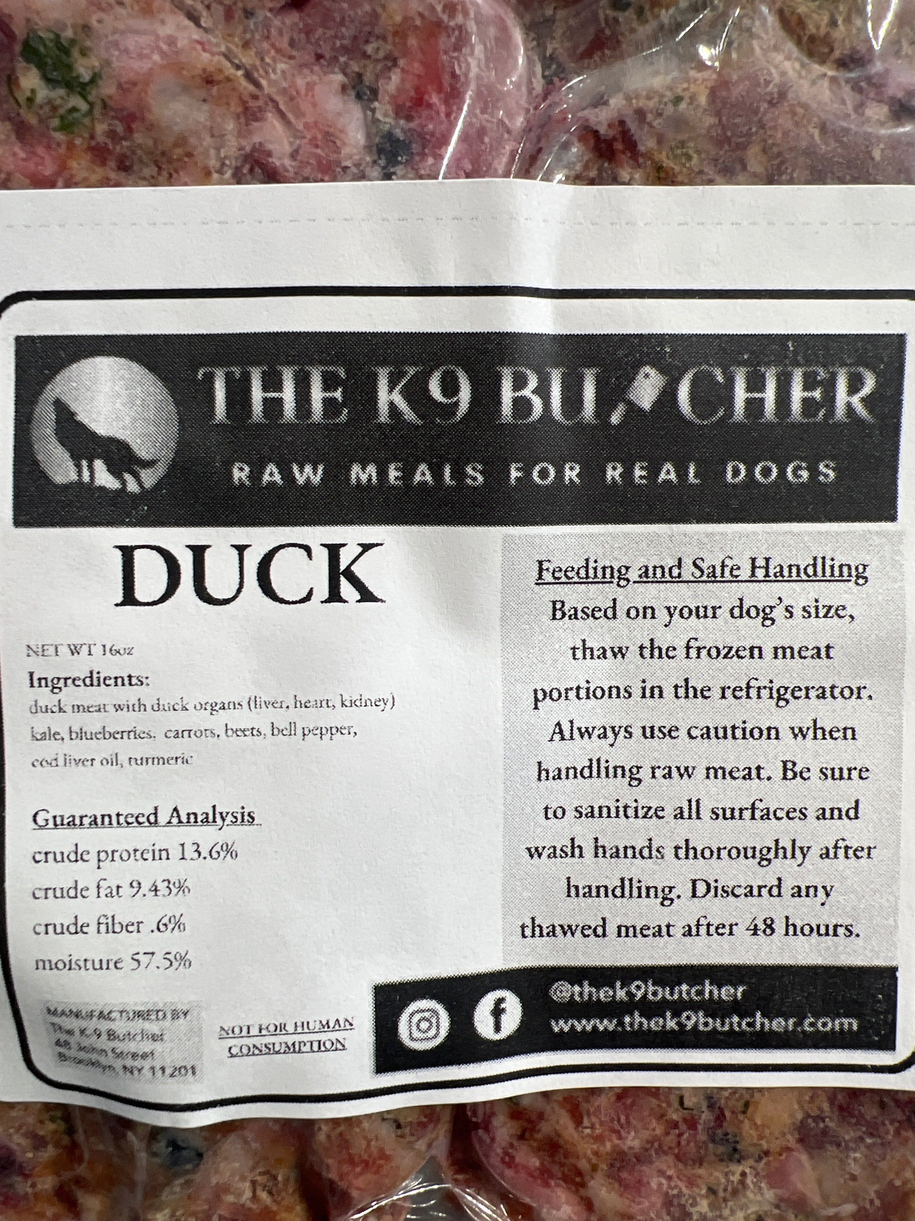1 lb Duck Patties