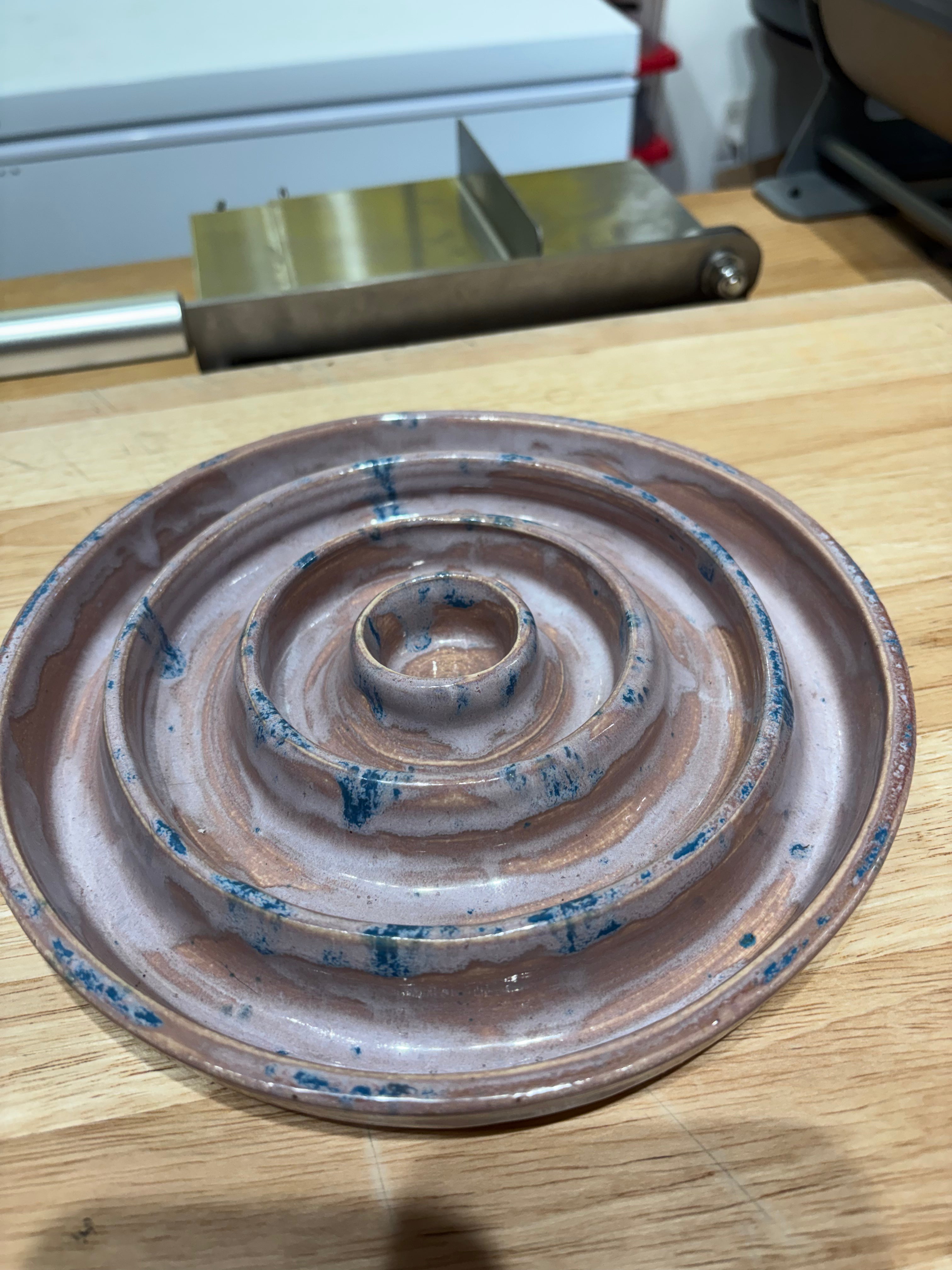Custom Slow Feeder Pink/Blue