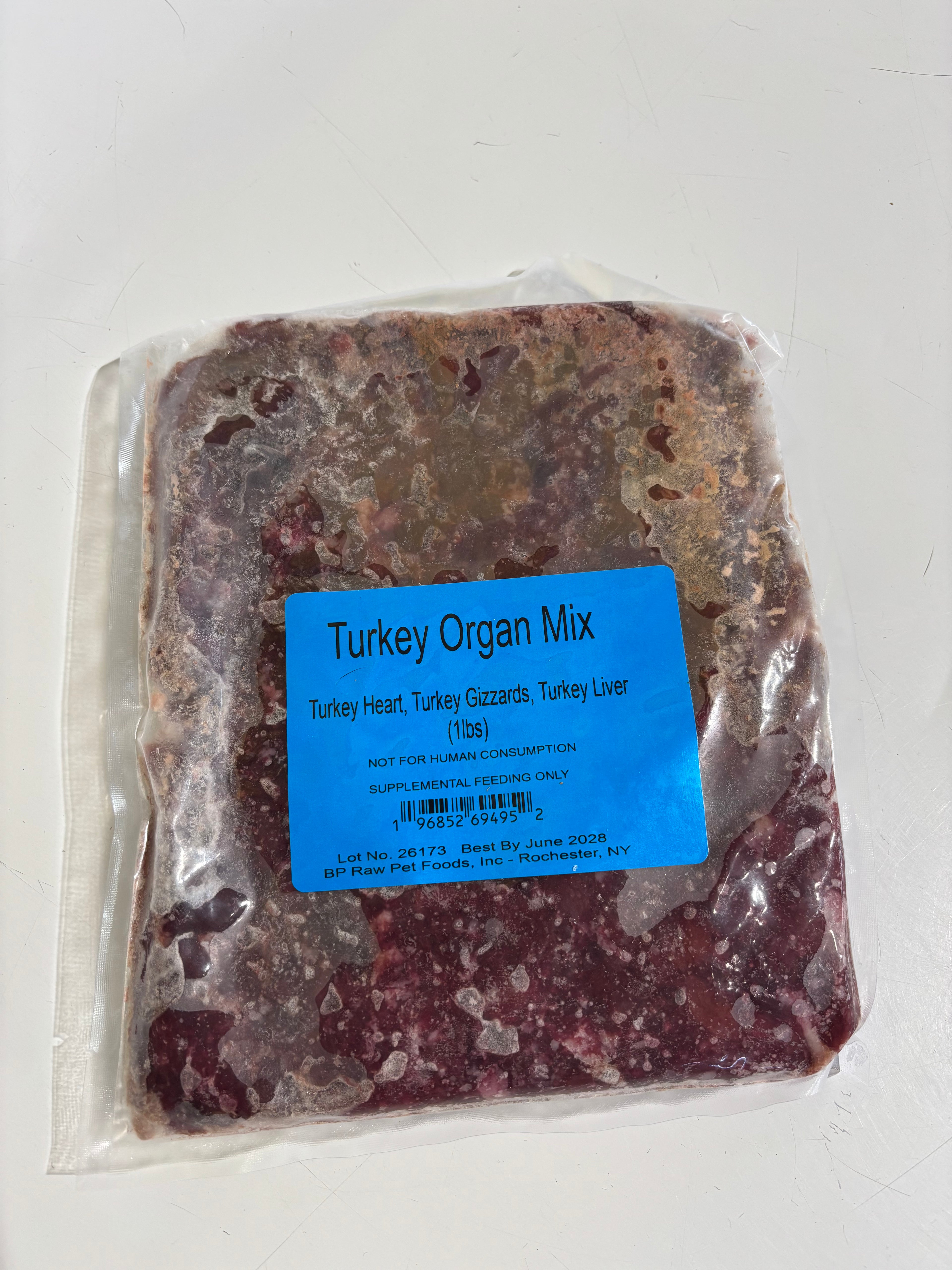 Turkey Organ Mix 1 lb.