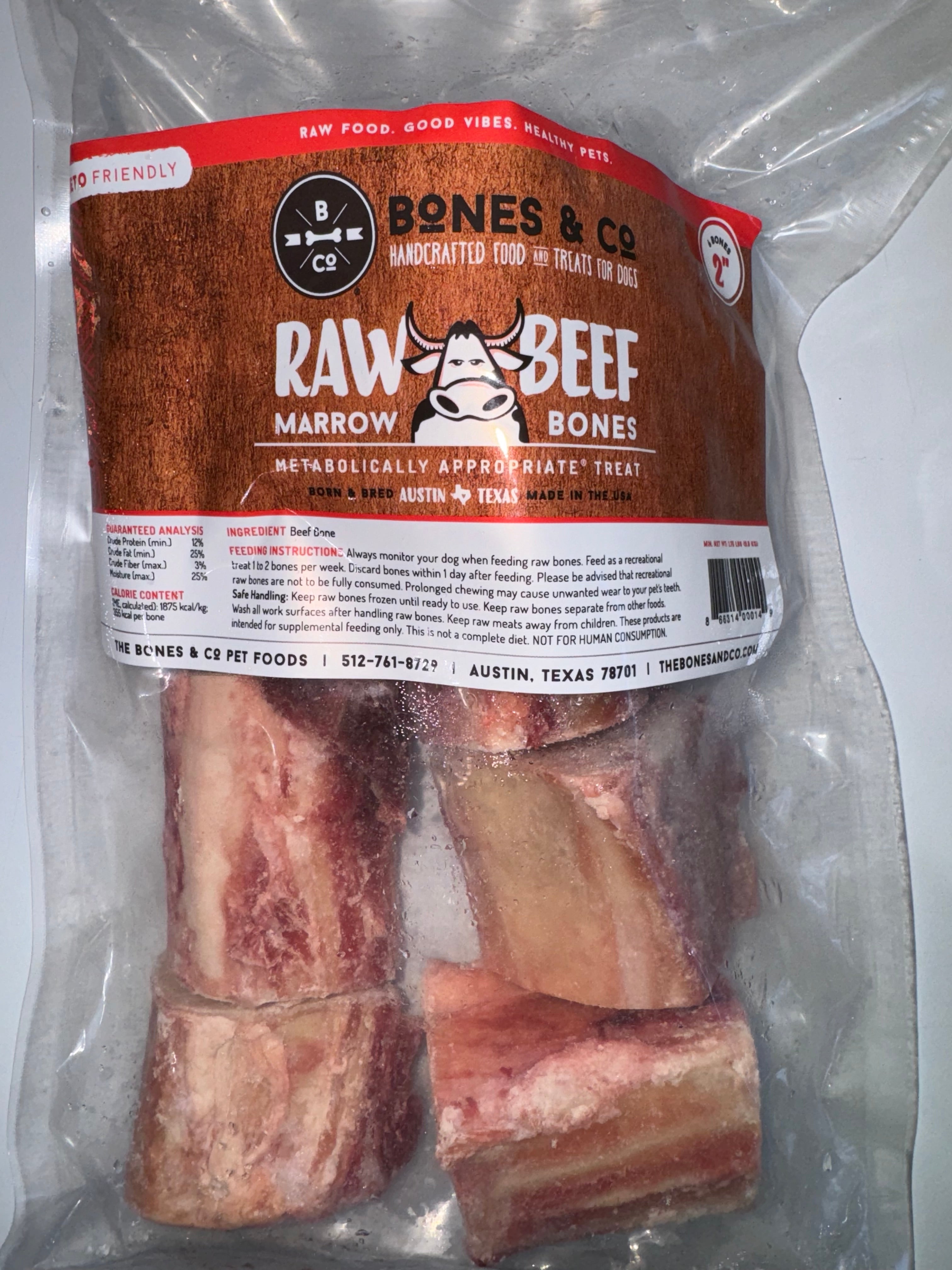 Bones&Co Raw Beef Marrow Bones