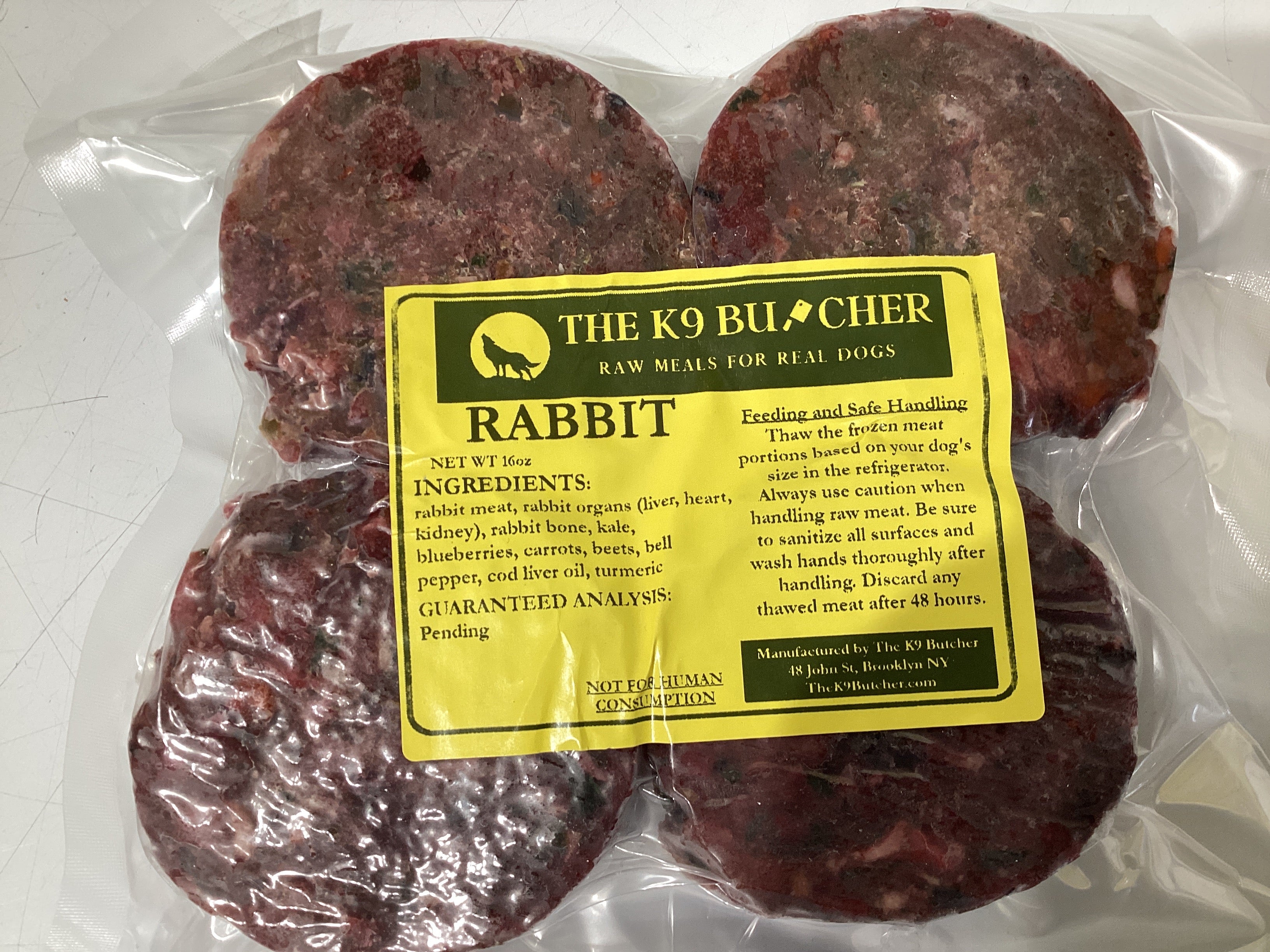 Rabbit 1lb patties